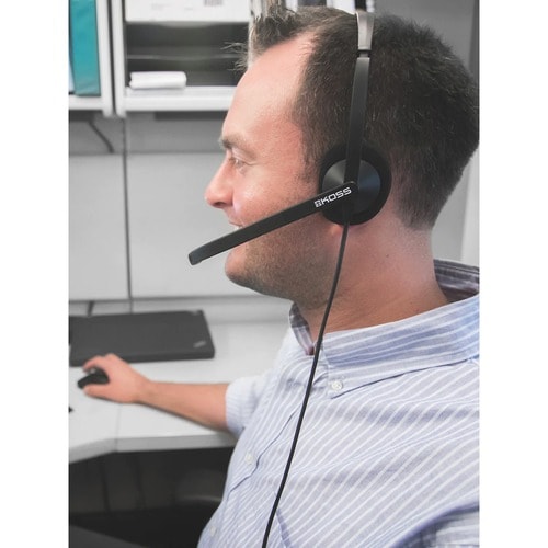 Casque de communication USB Koss CS200 - Stéréo - USB Type A, TRRS - Wir