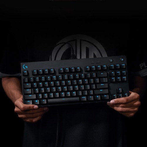 Clavier de jeu mécanique Logitech G Pro bleu cliquable
