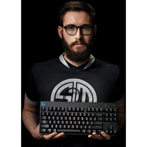 Clavier de jeu mécanique Logitech G Pro bleu cliquable