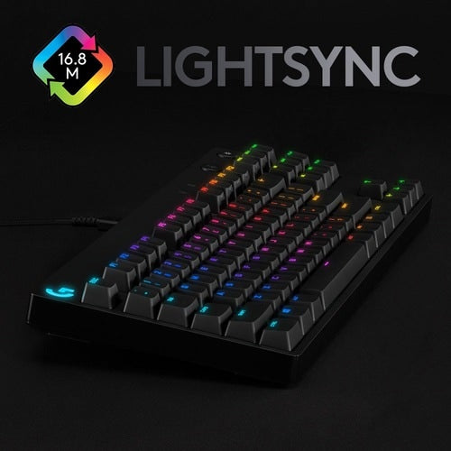 Clavier de jeu mécanique Logitech G Pro bleu cliquable