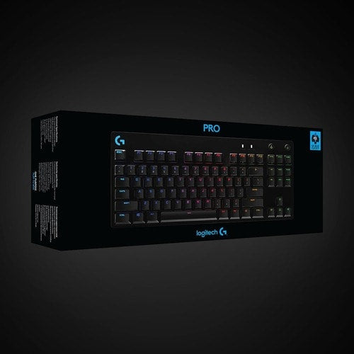 Clavier de jeu mécanique Logitech G Pro bleu cliquable