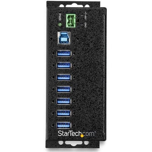 StarTech.com 7 Port USB Hub w/ Power Adapter - Metal Industrial USB 3.0 Data Hub