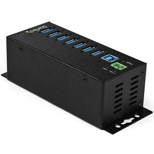 StarTech.com 7 Port USB Hub w/ Power Adapter - Metal Industrial USB 3.0 Data Hub