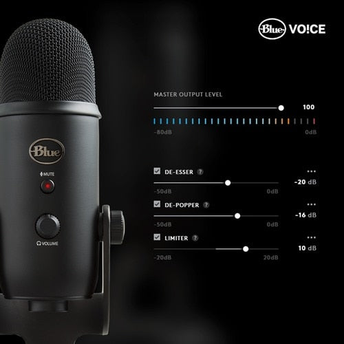 Blue Yeti Wired Condenser Microphone - Stereo