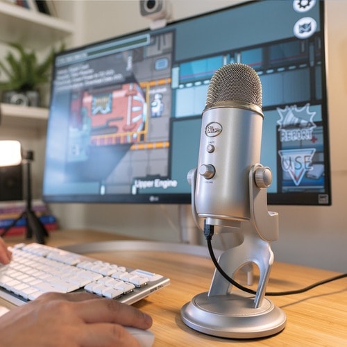 Blue Yeti Wired Condenser Microphone - Stereo