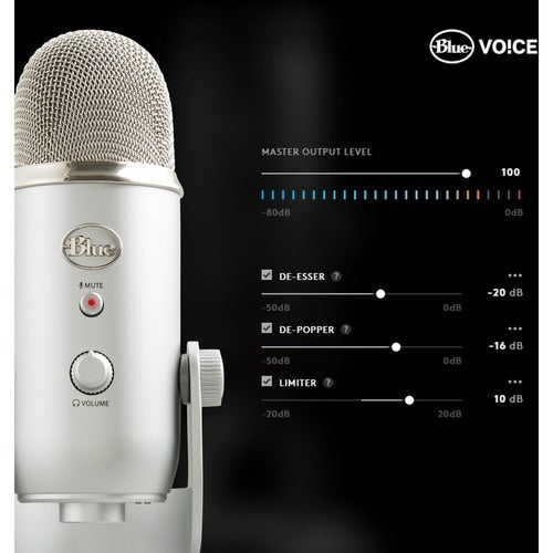 Blue Yeti Wired Condenser Microphone - Stereo