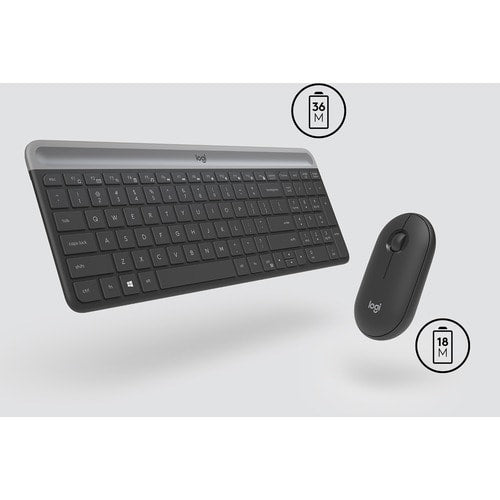 Ensemble clavier et souris sans fil Logitech MK470 Slim - Compact et moderne