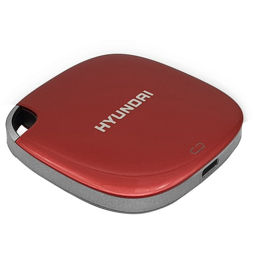 SSD EXTERNO HYUNDAI DE 500 GB USB 3.1 TIPO C - 5 AÑOS DE GARANTÍA - ROJO