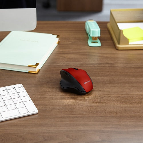 SOURIS ERGONOMIQUE SILENCIEUSE WL LED BLEUE MULTI 4 ROUGE