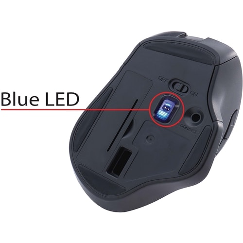 SOURIS ERGONOMIQUE SILENCIEUSE MULTI-4 LED BLEUE BLEUE FONCÉE