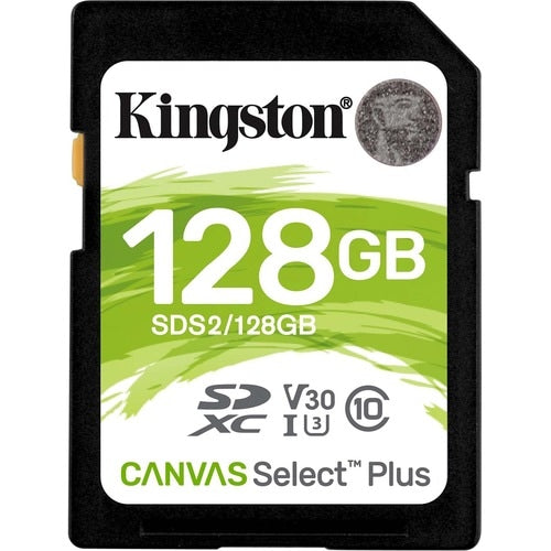128GB SDXC CANVAS SELECT PLUS 100R C10 UHS-I U3 V30