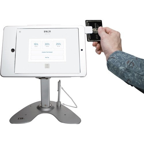 Soporte de quiosco de seguridad dual digital CTA con estuche con cerradura y cable para iPad 10.2