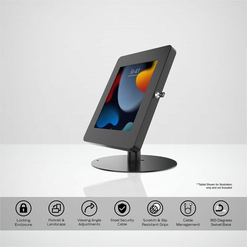 Soporte de quiosco de seguridad Hyperflex de CTA Digital con carcasa para iPad de 10.ª generación y más