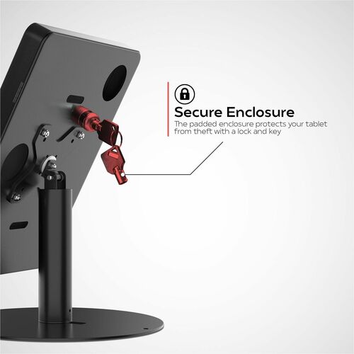 Soporte de quiosco de seguridad Hyperflex de CTA Digital con carcasa para iPad de 10.ª generación y más