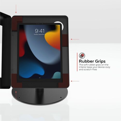 Soporte de quiosco de seguridad Hyperflex de CTA Digital con carcasa para iPad de 10.ª generación y más