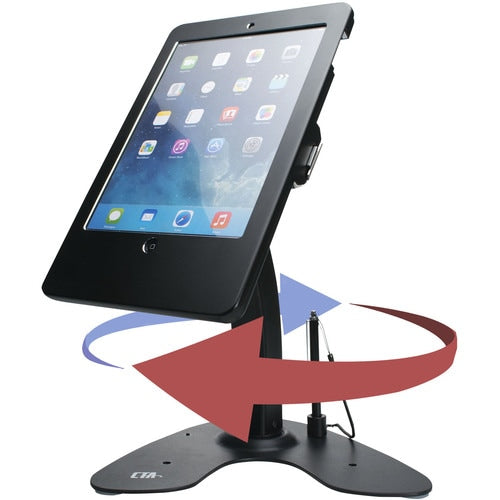 Soporte de quiosco de doble seguridad digital CTA con estuche con cerradura y cable para iPad 10.2