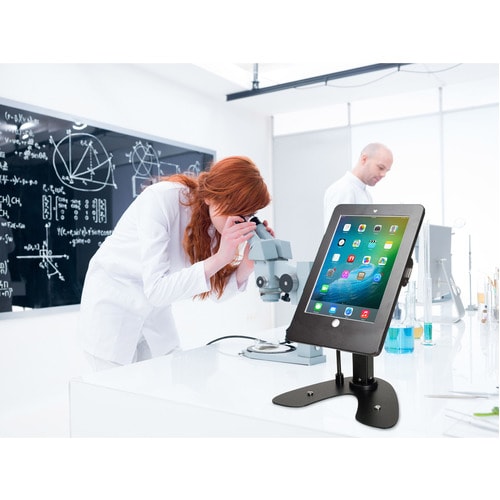 Soporte de quiosco de doble seguridad digital CTA con estuche con cerradura y cable para iPad 10.2