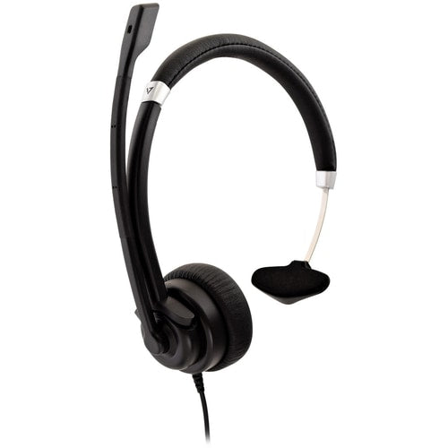 V7 Deluxe Mono Headset with Boom Mic - V7 Deluxe M