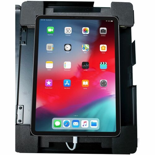 Quiosco de seguridad CTA Digital Premium de altura ajustable, de piso a escritorio, para tabletas -