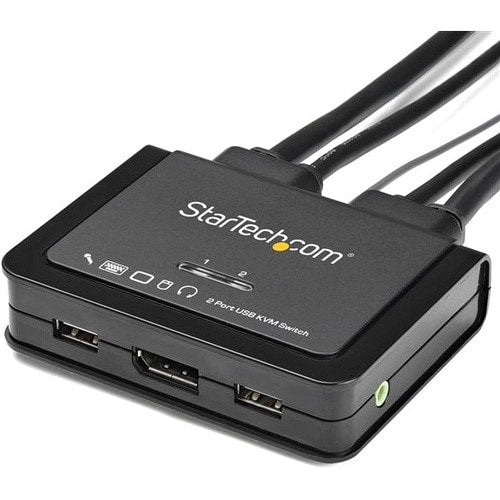CONMUTADOR KVM DISPLAYPORT USB DE 2 PUERTOS 4K 60HZ INDEPENDIENTE DEL SISTEMA OPERATIVO