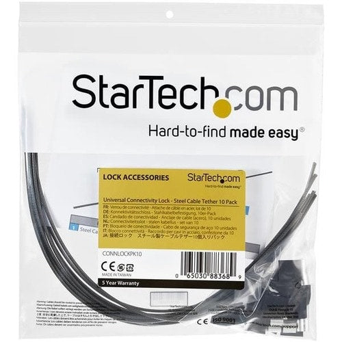 StarTech.com 10-Pack Security Cable Tethers for Adapters & Dongles