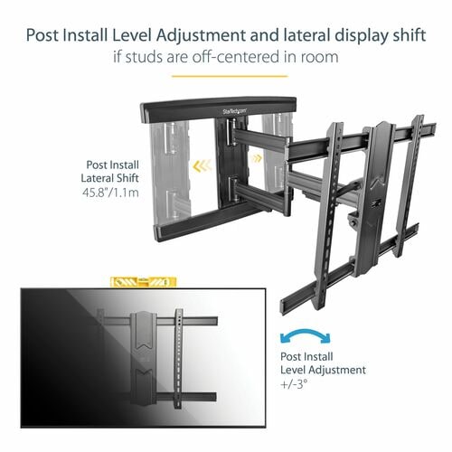 Support mural StarTech.com pour téléviseur jusqu'à 80 pouces VESA