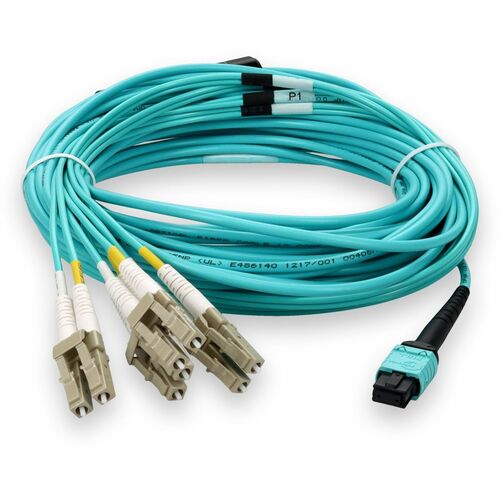 AddOn Fiber Optic Network Cable - 49.2 ft Fiber Optic Network Cable for Network