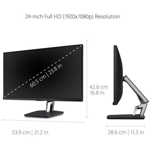 Monitor táctil LCD ViewSonic TD2455 de 24" - 16:9 - 6 ms