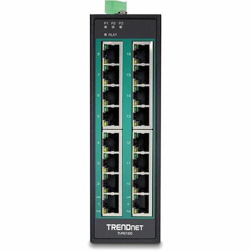 16PORT INDUSTRIAL GBE SWITCH L2 MANAGED DIN-RAIL SWITCH