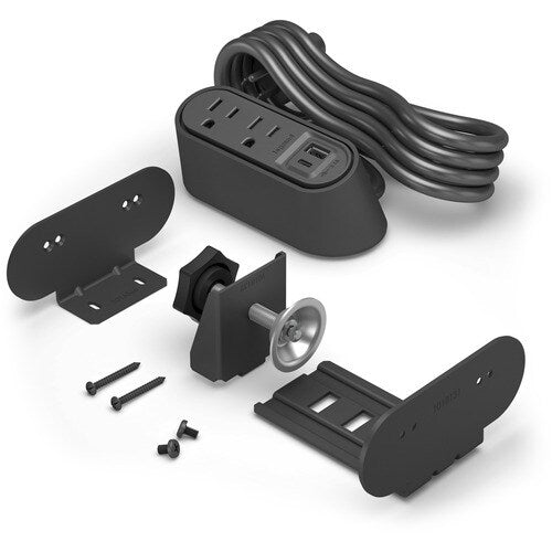 Centre d'alimentation de bureau Wiremold - Noir