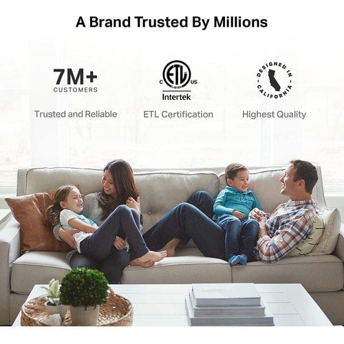 Multiprise Wi-Fi intelligente Tp Link Kasa, 3 prises - 3 x alimentation CA, 2 x US