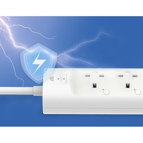 Multiprise Wi-Fi intelligente Tp Link Kasa, 3 prises - 3 x alimentation CA, 2 x US
