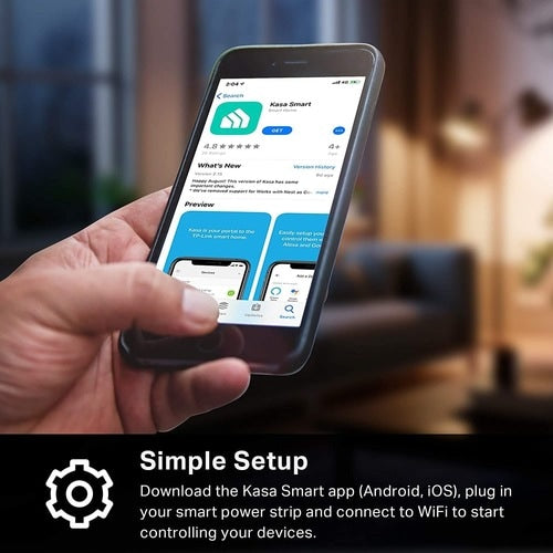 Multiprise Wi-Fi intelligente Tp Link Kasa, 3 prises - 3 x alimentation CA, 2 x US