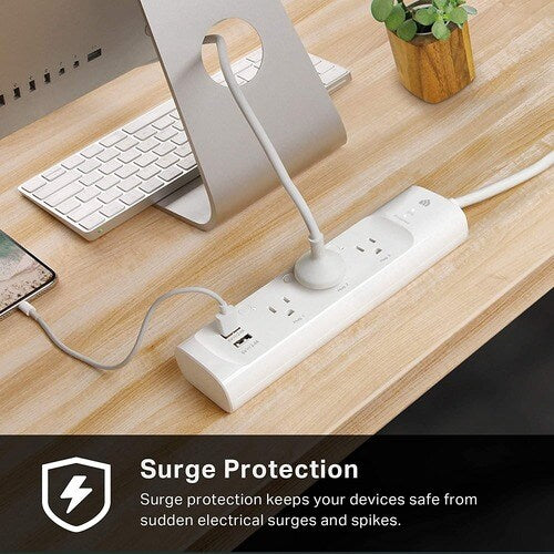 Multiprise Wi-Fi intelligente Tp Link Kasa, 3 prises - 3 x alimentation CA, 2 x US