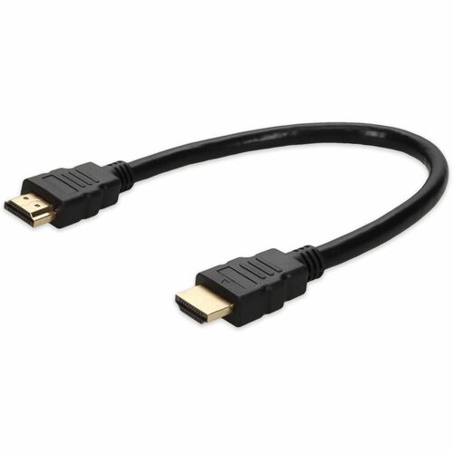 AddOn 1ft HDMI 1.4 Male to Male Black Cable For Resolution Up to 4096x2160 (DCI 4K)
