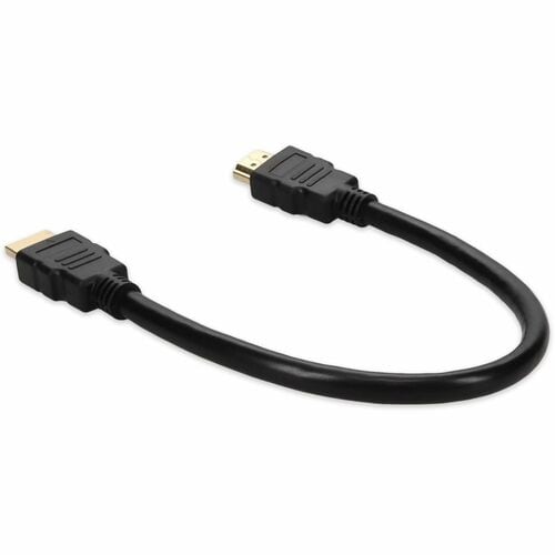 AddOn 1ft HDMI 1.4 Male to Male Black Cable For Resolution Up to 4096x2160 (DCI 4K)