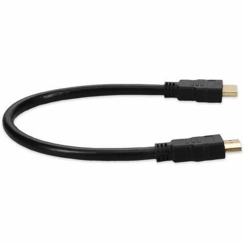 AddOn 1ft HDMI 1.4 Male to Male Black Cable For Resolution Up to 4096x2160 (DCI 4K)