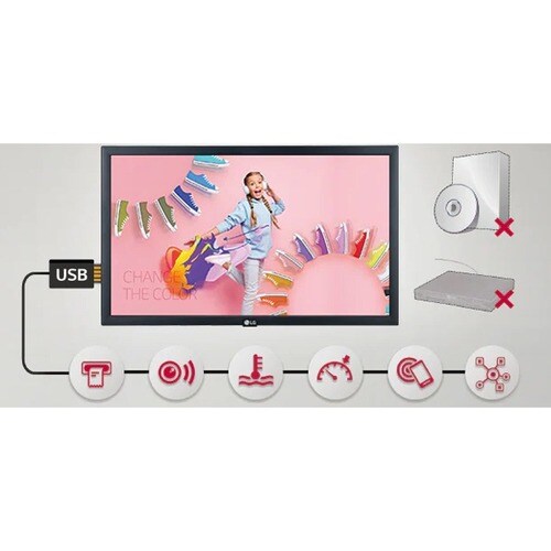 Écran d'affichage numérique LG 22SM3G-B - 21,5" (546,10 mm) LCD