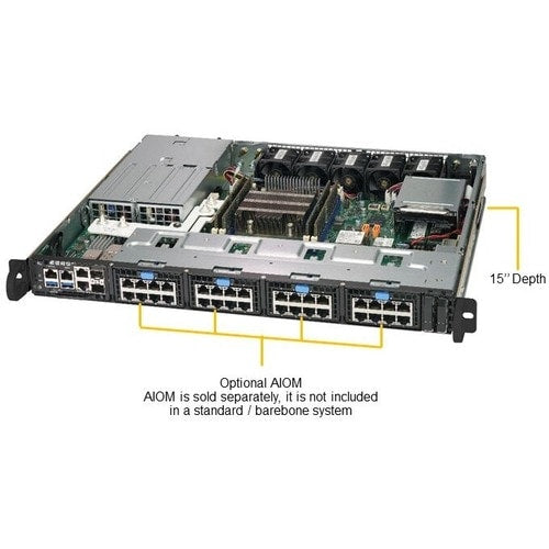Serveur rackable 1U Supermicro SuperServer 1019D-16C-FRN5TP - Xeo