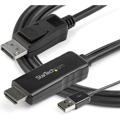 StarTech.com Cable HDMI a DisplayPort de 6 pies (2 m) 4K 30 Hz - Adaptador activo HDMI 1.4 a DP 1.2