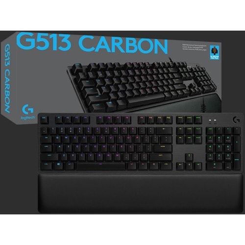 Teclado mecánico para juegos Logitech G513 CARBON LIGHTSYNC RGB con GX