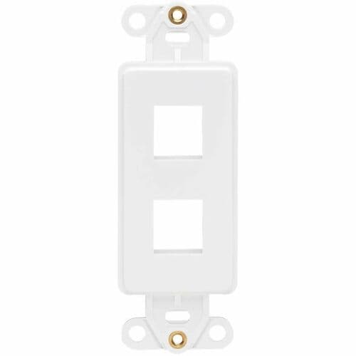 Tripp Lite by Eaton Center Plate Insert, Decora Style - Vertical, 2 Po