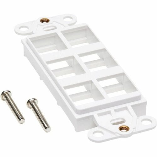 Inserto de placa central Tripp Lite by Eaton, estilo Decora, vertical, 6 polos