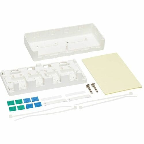 Caja de montaje en superficie Tripp Lite by Eaton para conectores Keystone - 4 puertos, blanco