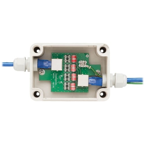 Módulo protector contra sobretensiones B110-SP-CAT-OD de Tripp Lite by Eaton - 2 x RJ-45 - 90 VA - Ethernet
