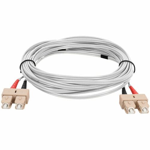 Câble fibre optique duplex OM1 gris OFNR (riser) 2 m SC (mâle) vers SC (mâle)