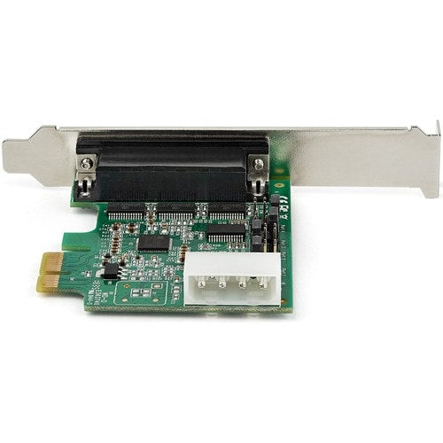 Tarjeta adaptadora serie PCI Express RS232 de 4 puertos de StarTech.com: PCIe a serie DB9 RS