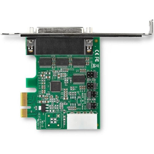 Tarjeta adaptadora serie PCI Express RS232 de 4 puertos de StarTech.com: PCIe a serie DB9 RS