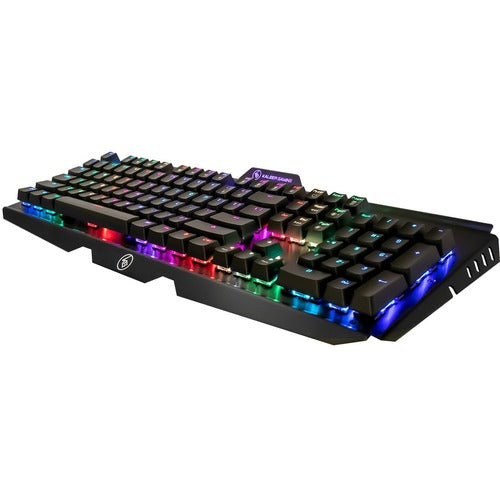 Teclado óptico para juegos RGB Kaliber Gaming - Conectividad por cable - Interfaz USB 3.0