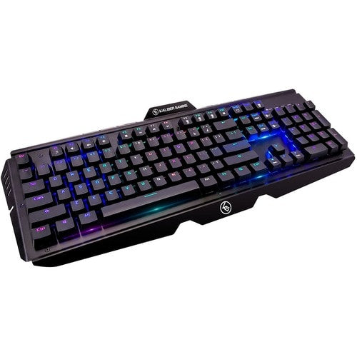 Teclado óptico para juegos RGB Kaliber Gaming - Conectividad por cable - Interfaz USB 3.0
